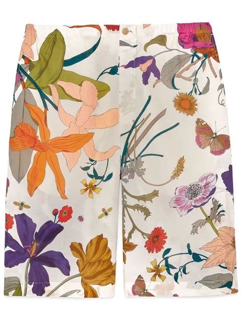 gucci flower patches|gucci loved bermuda short.